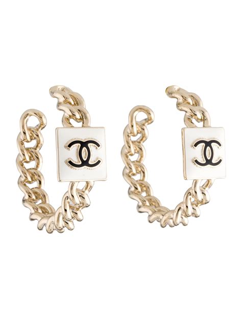 chanel hoop earings|Chanel inspired hoop earrings.